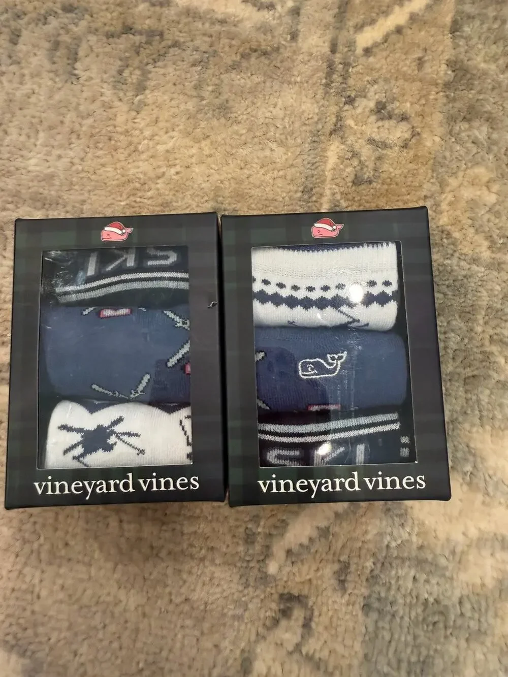 Vineyard Vines Boys Winter Themed Sock Gift Sets (2 Sets 6 Pairs) $56 NIB NEW